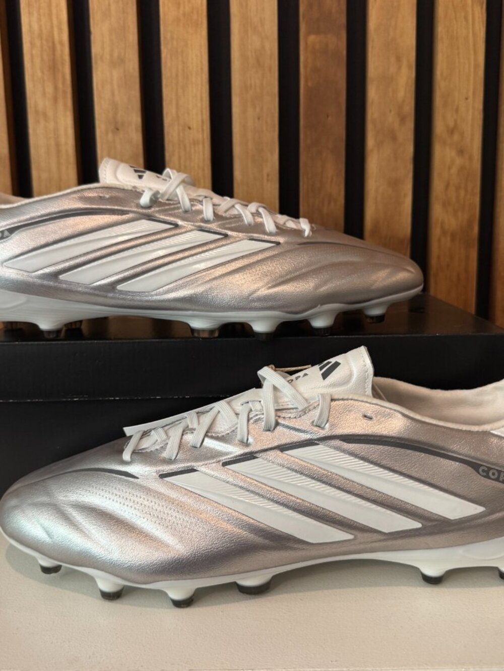 SIZE 11.5 MEN - adidas Copa Pure Pro FG Ice Cold Pack Silver White Soccer JQ0423
